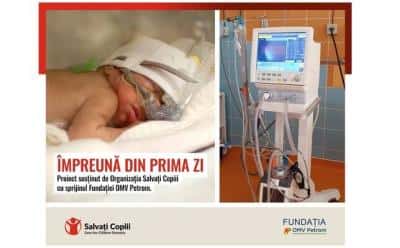 Un ventilator neonatal performant pentru Spitalul Municipal Câmpina, printr-o donație Salvați Copiii - OMV Petrom