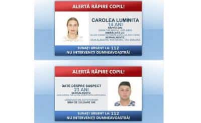 ALERTĂ RĂPIRE COPIL! O fată de 14 ani ar fi fost luată azi-noapte, din casă, de patru indivizi