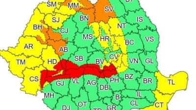 Alertă meteo fără precedent. ANM instituie cod roșu de viscol, până miercuri după-amiază, în Meridionali