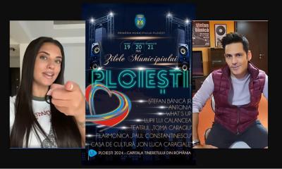 VIDEO 🎦 ZILELE MUNICIPIULUI PLOIEȘTI. Mesajele transmise ploieștenilor de Ștefan Bănică jr. și Antonia, înaintea concertelor din centrul orașului