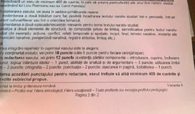 BACALAUREAT 2023. Ce subiecte au avut de rezolvat candidații la proba scrisă la Limba și literatura română UPDATE